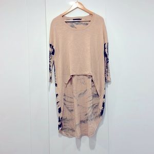 Minkpink crop top sweater with Tiger print
